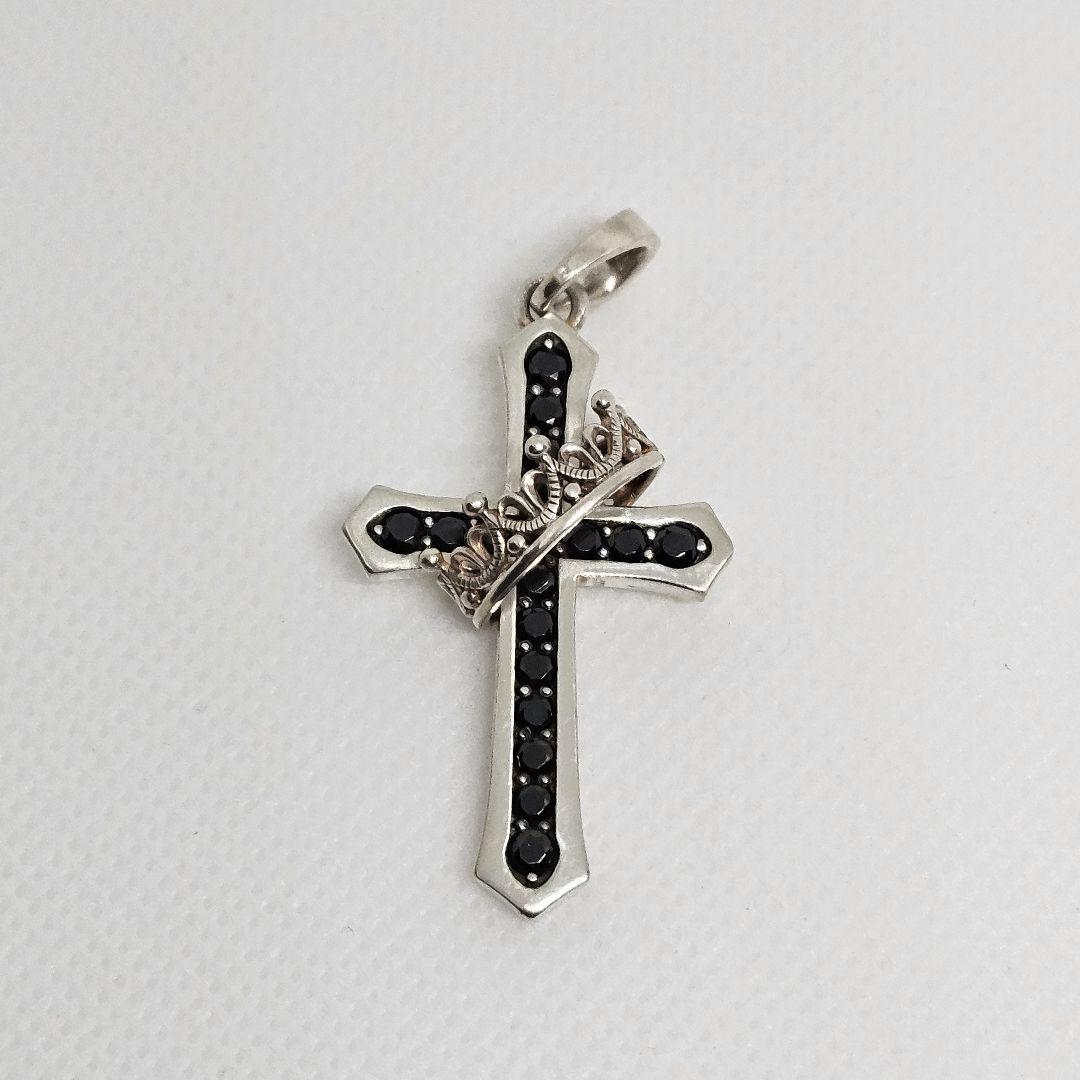Justin Davis CROSS WITH CROWN＆スピネルチェーン