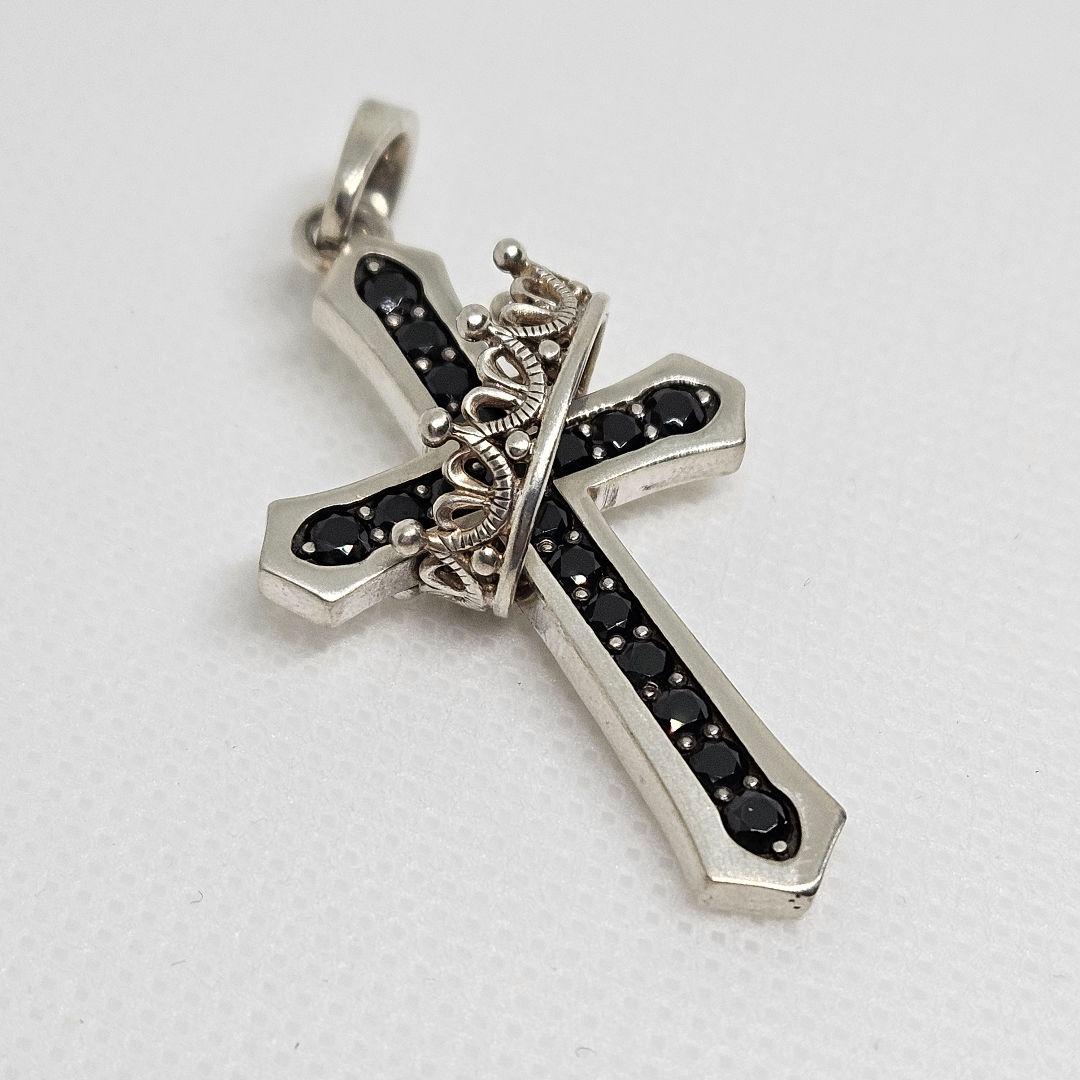 Justin Davis CROSS WITH CROWN＆スピネルチェーン