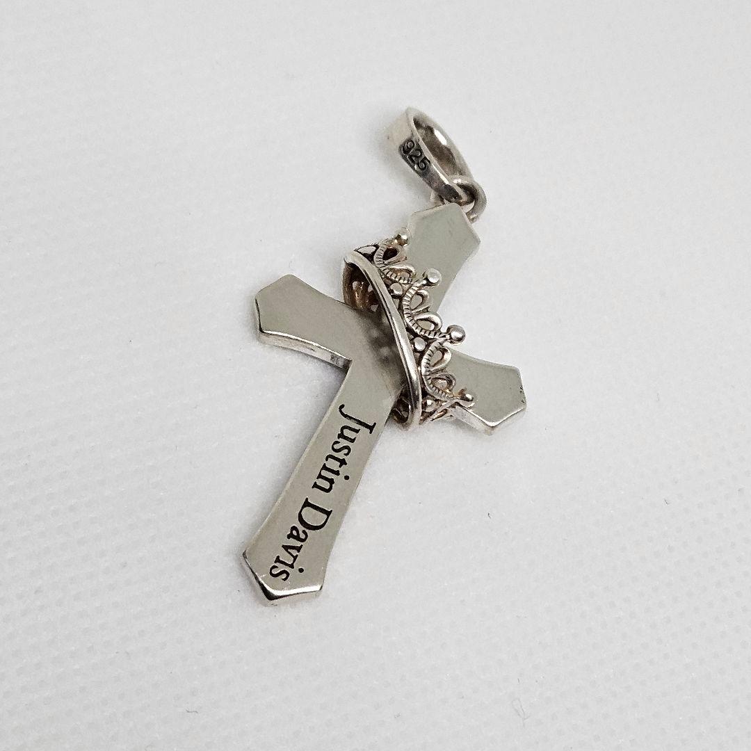 Justin Davis CROSS WITH CROWN＆スピネルチェーン