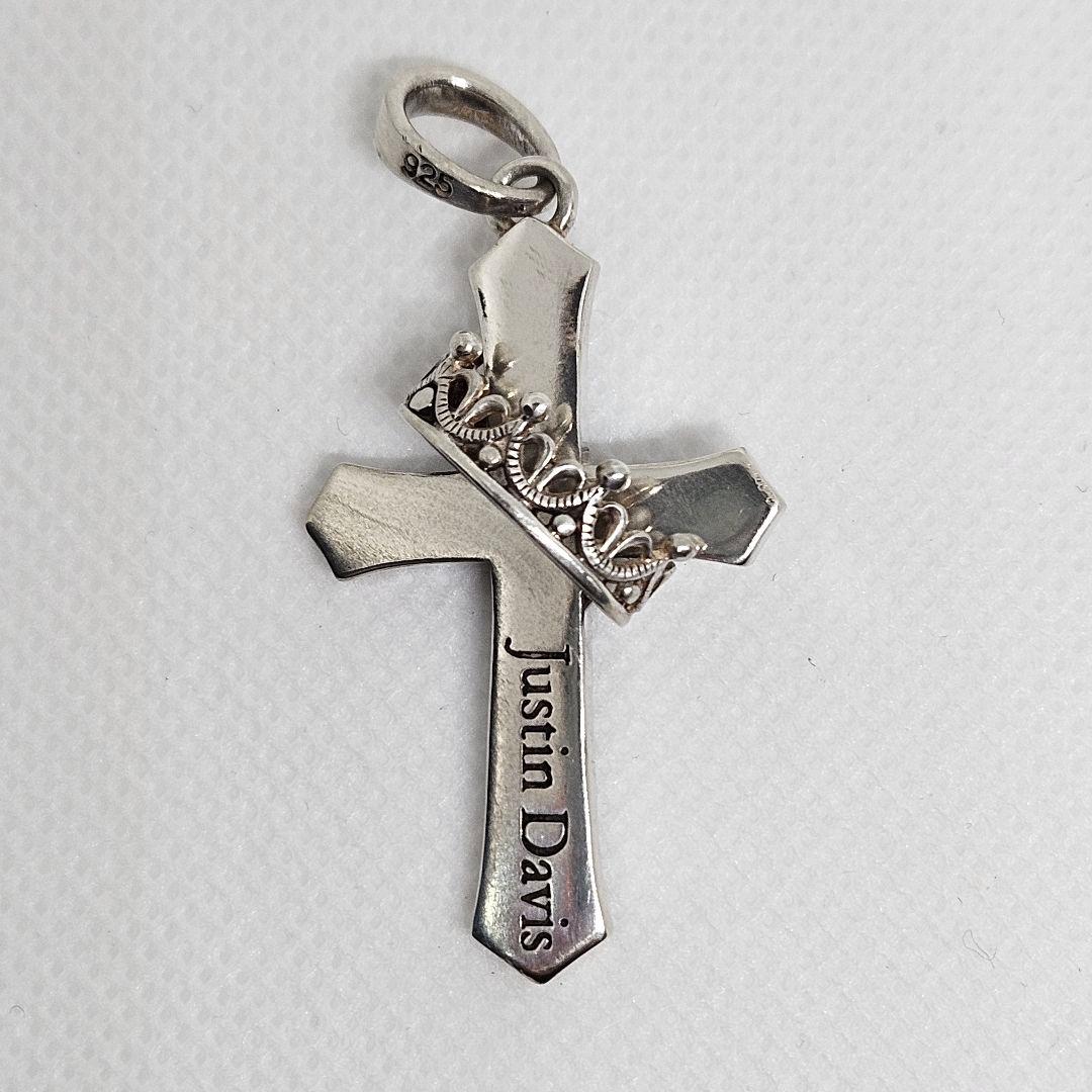 Justin Davis CROSS WITH CROWN＆スピネルチェーン