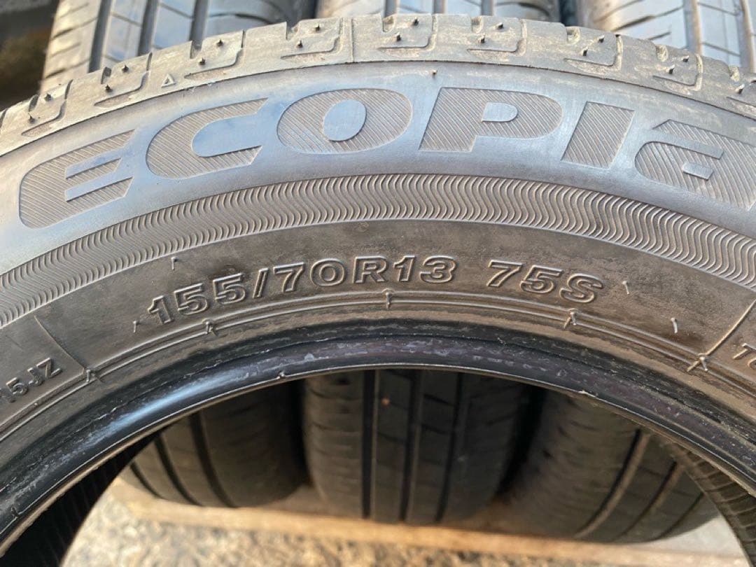 送料込155/70R13 4本セット ブリヂストン エコピア