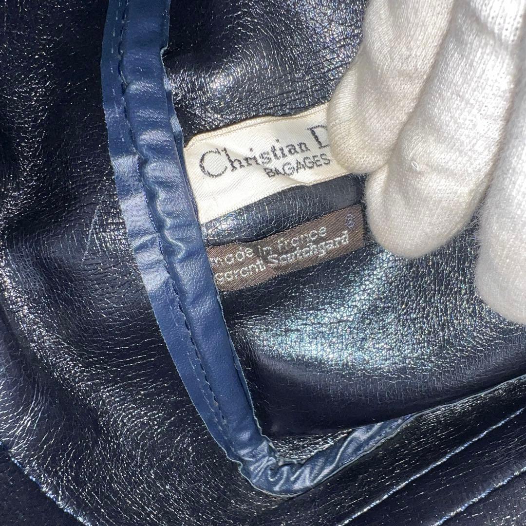 【極美品】Dior ミニボストンバッグ トロッター キャンバス レザー