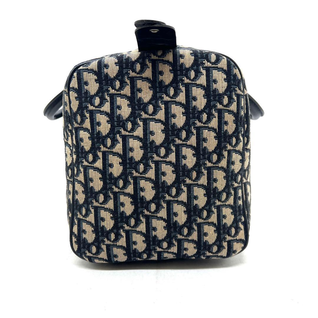 【極美品】Dior ミニボストンバッグ トロッター キャンバス レザー