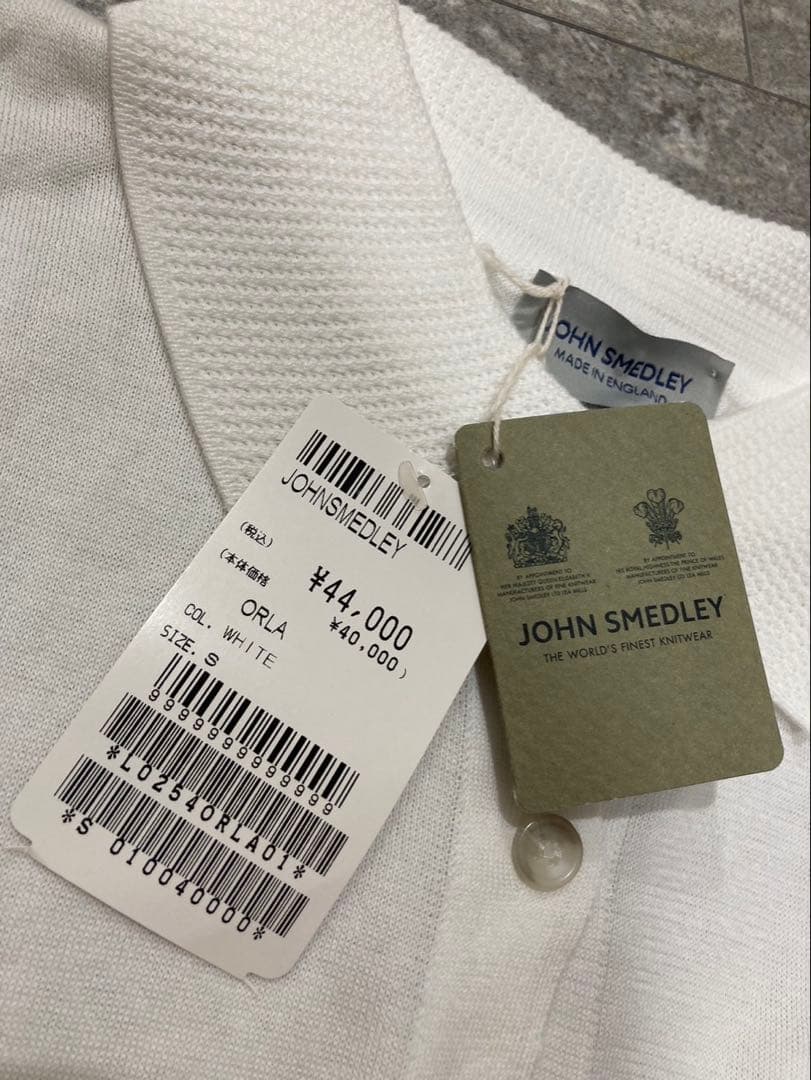 【新品未使用】JOHN SMEDLEY ノースリーブニットポロシャツ