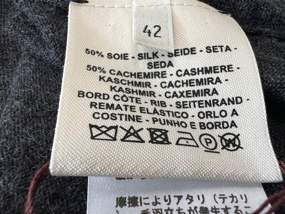 エルメス　ニットドレス カシミアシルク(42)新品　クリック・クラック