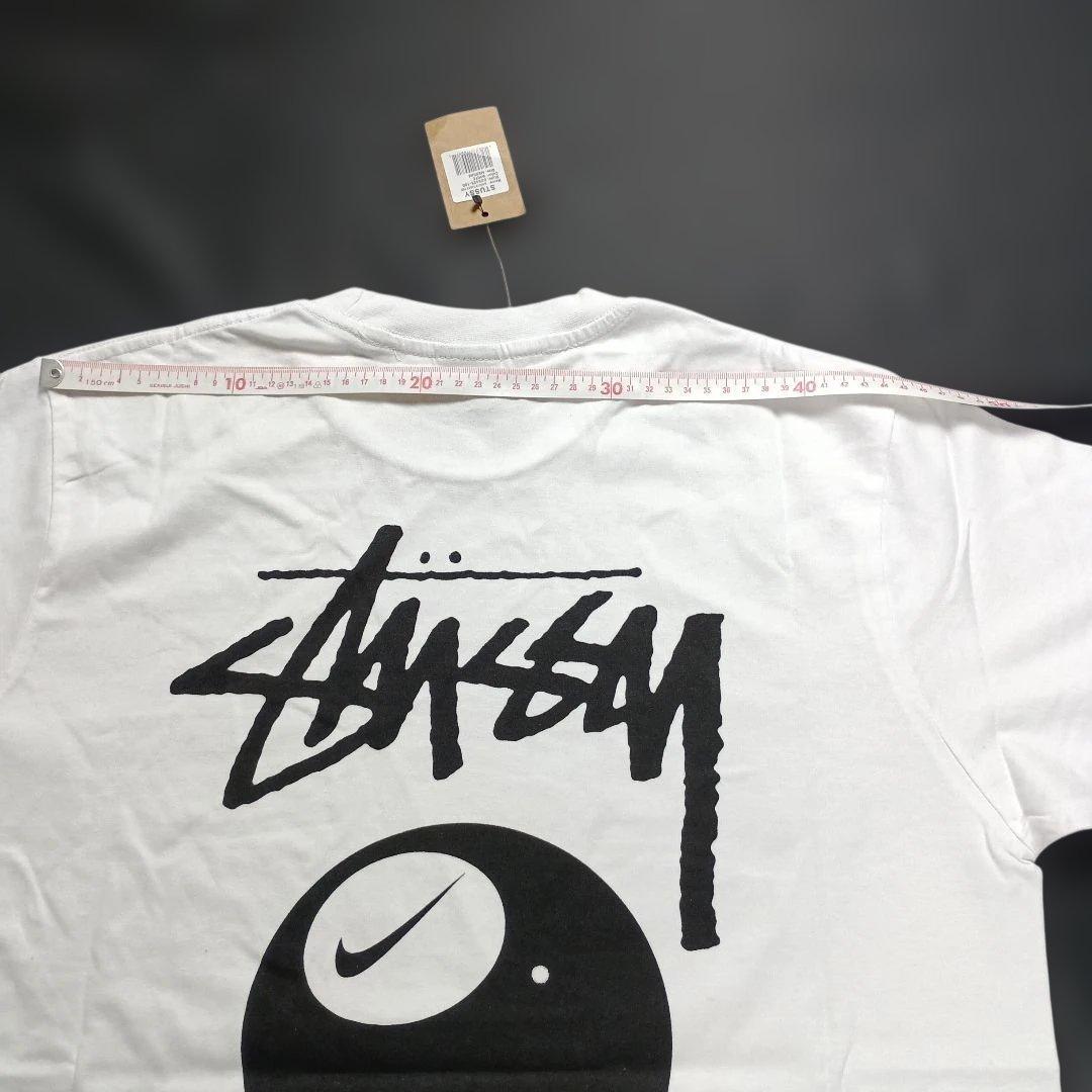 stussy×NIKEコラボTシャツ8ボールバックロゴサイズM
