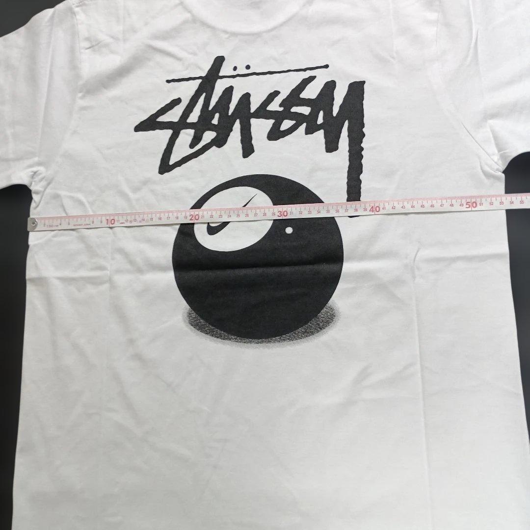 stussy×NIKEコラボTシャツ8ボールバックロゴサイズM