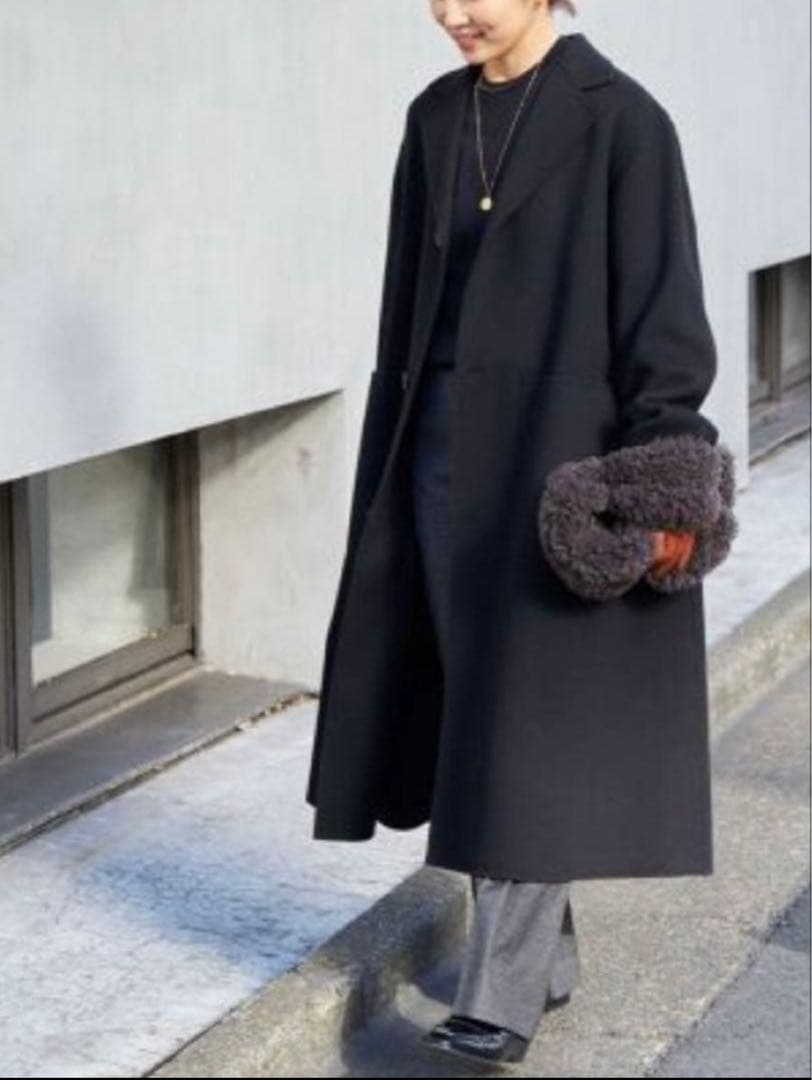 IENA BLACK【2024AW】テントラインコート スーパー160s
