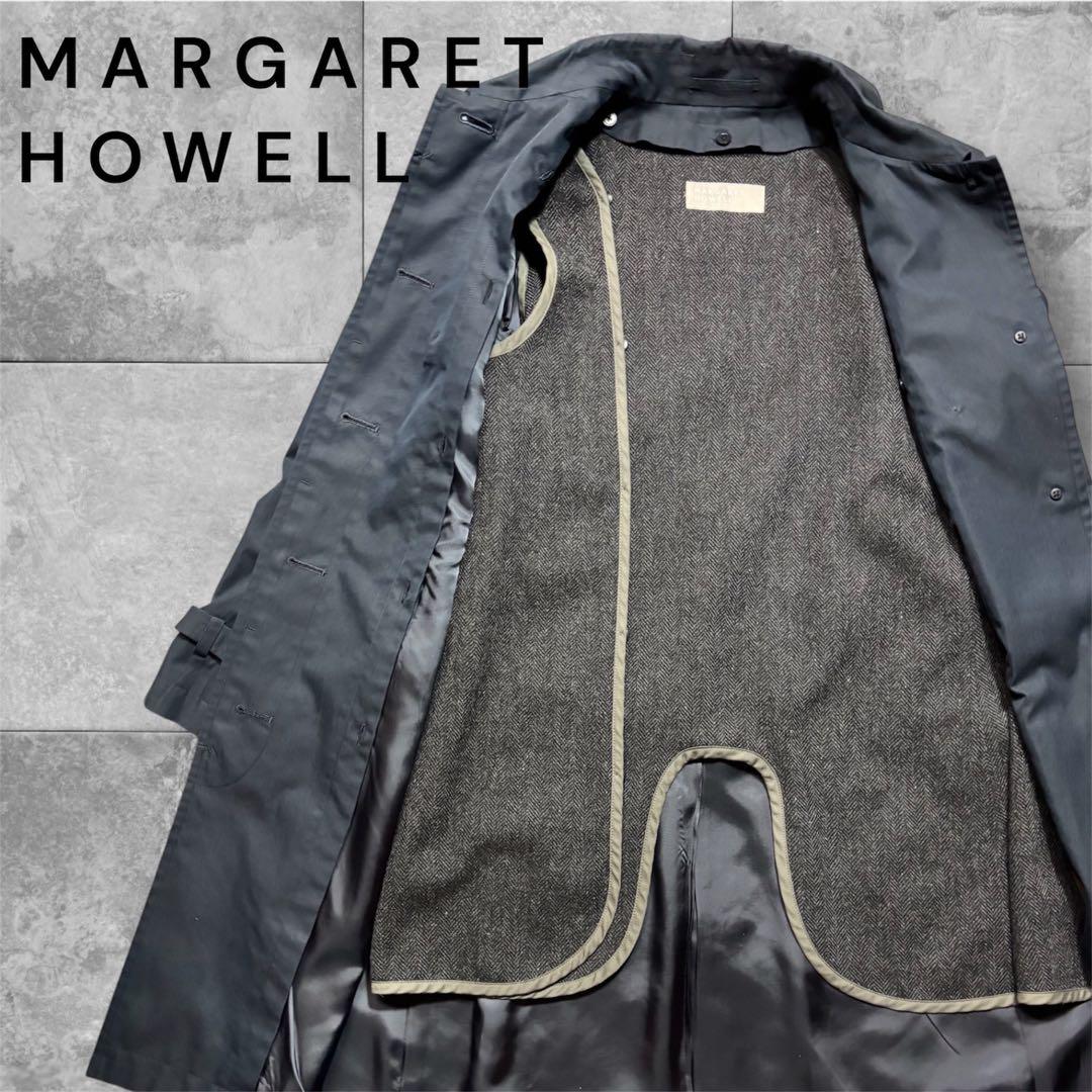 極美品 MARGARET HOWELL ウールライナー付き トレンチ コート