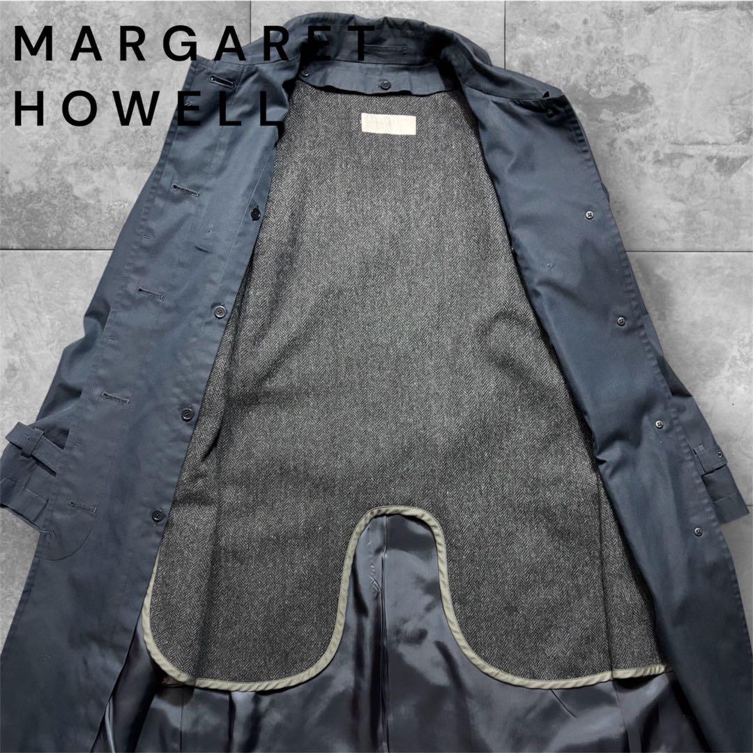 極美品 MARGARET HOWELL ウールライナー付き トレンチ コート