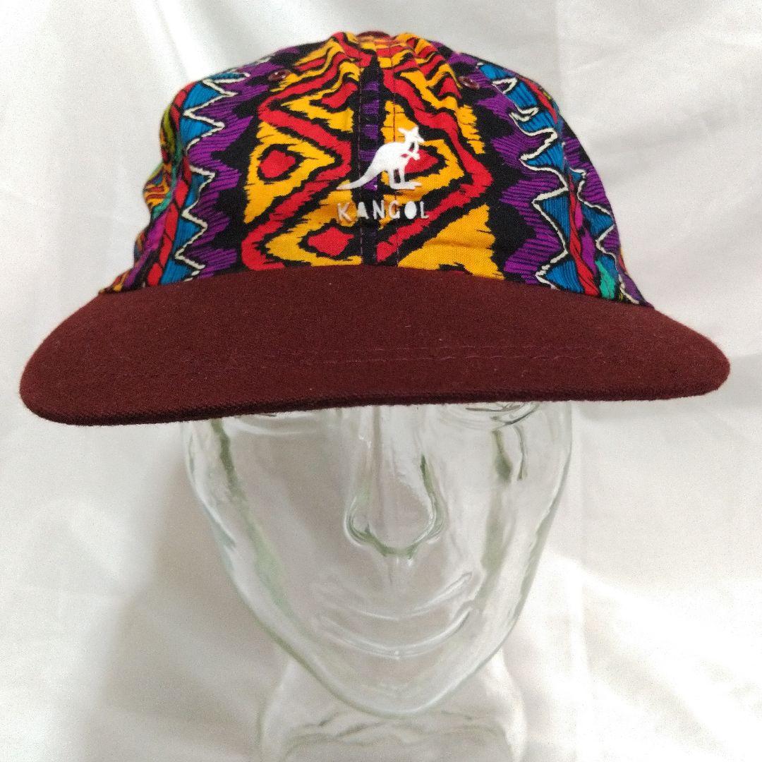 KANGOL カンゴール 幾何学模様 キャップ デッドストック 90s vtg