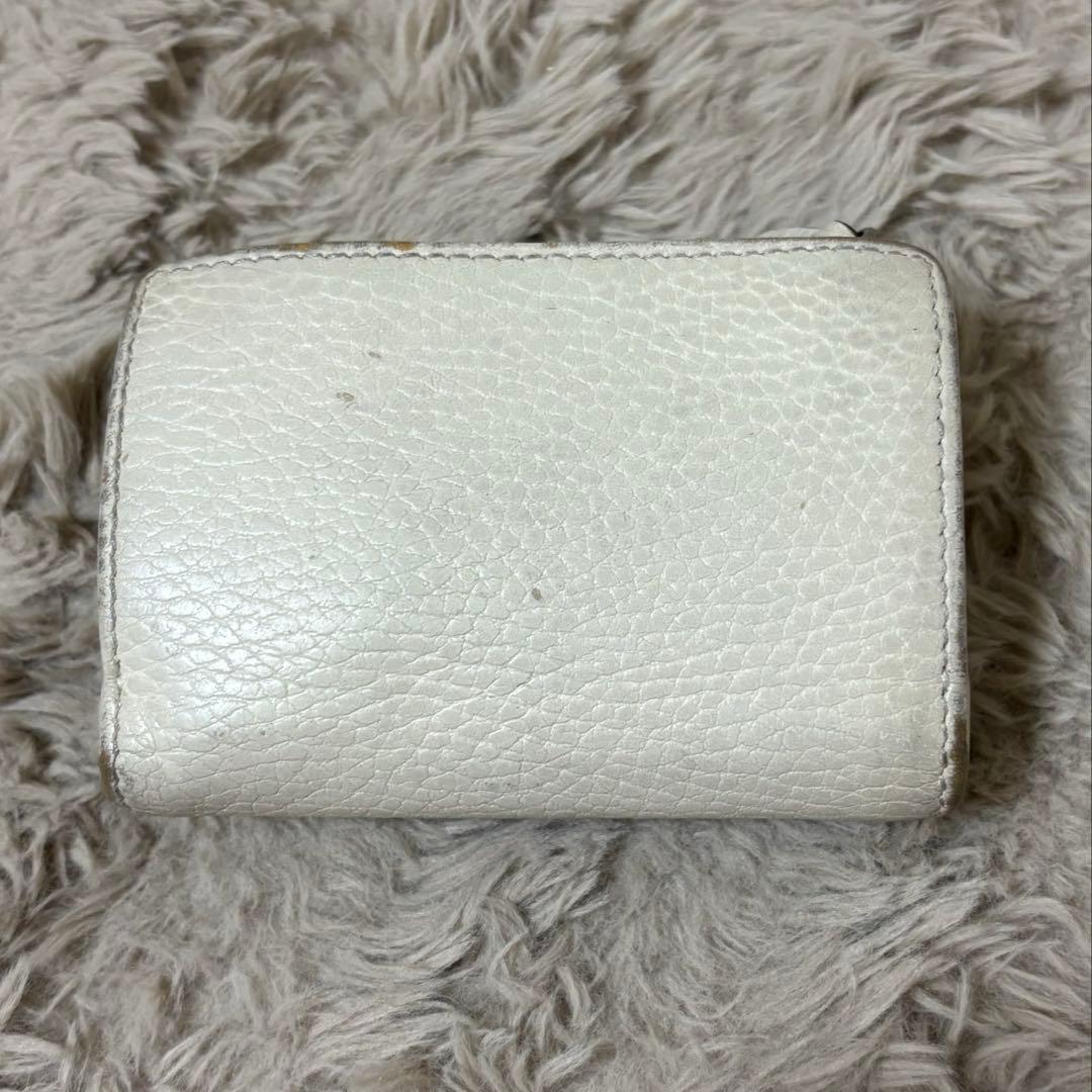 ★本物★GUCCI グッチ 3つ折り財布 コンパクトウォレット マーモント 白