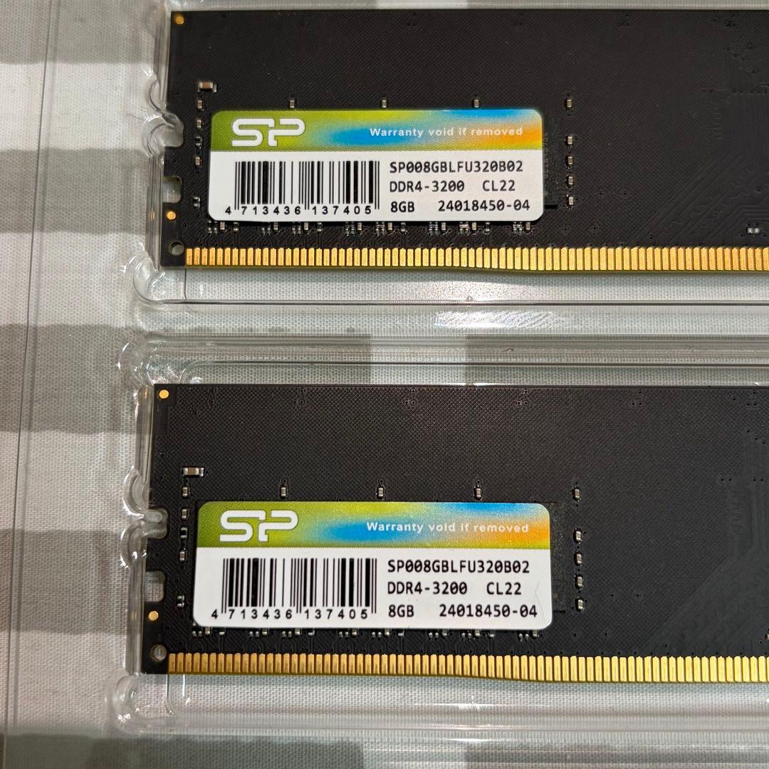 DDR4-3200 8GB 2枚 デスクトップ用メモリ