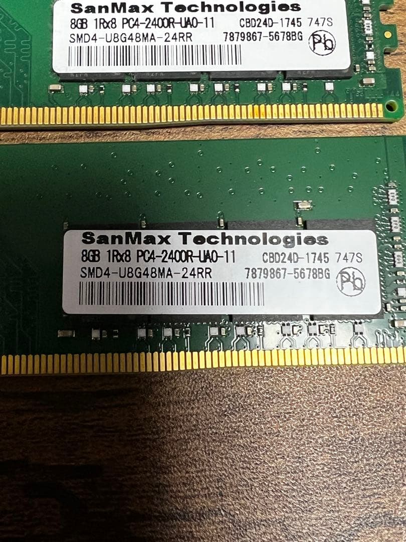 SanMax DDR4 2400 メモリ　８GB×4