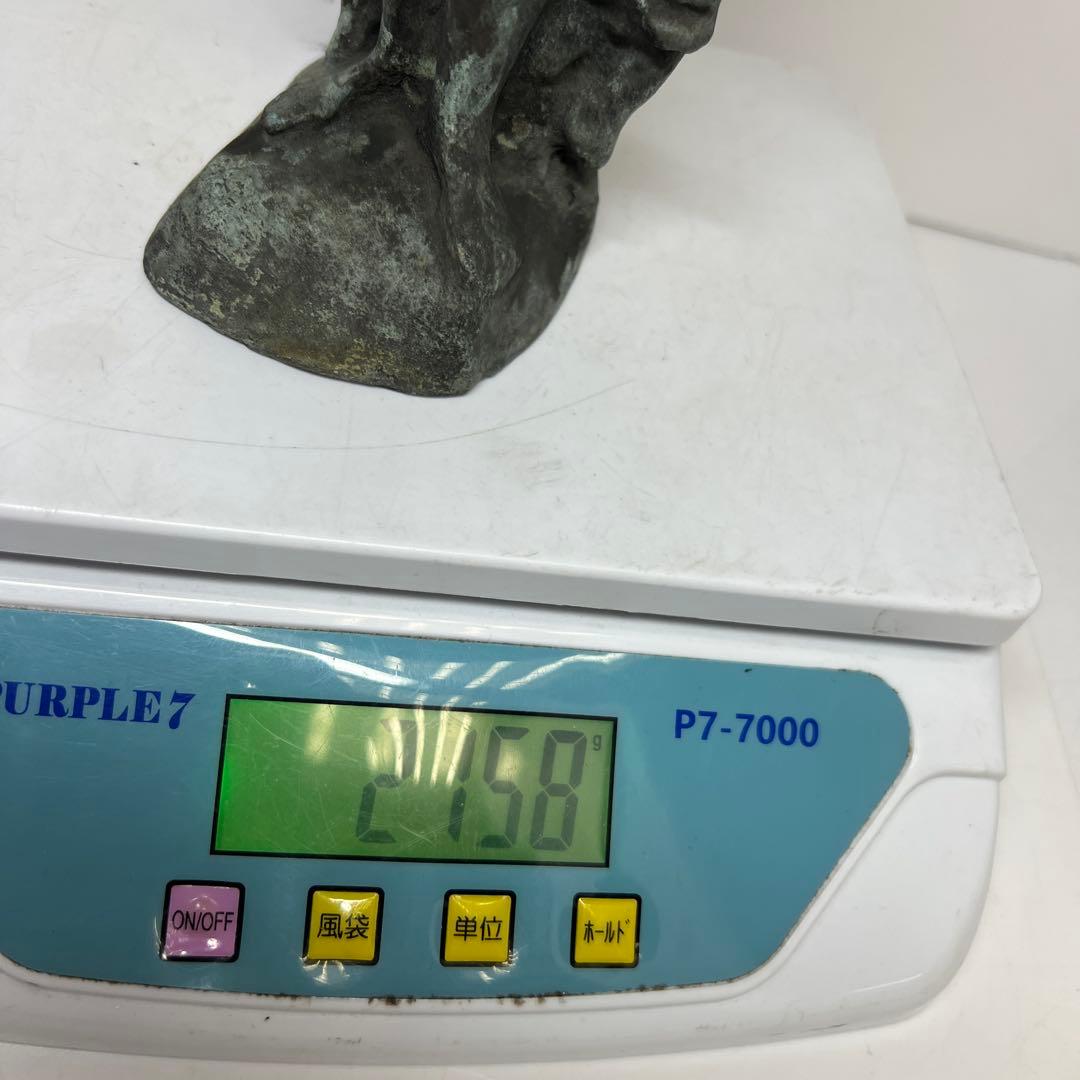 専用　ブロンズ　人物置物　高さ約29.5㎝　2158g 東さ8-0404②