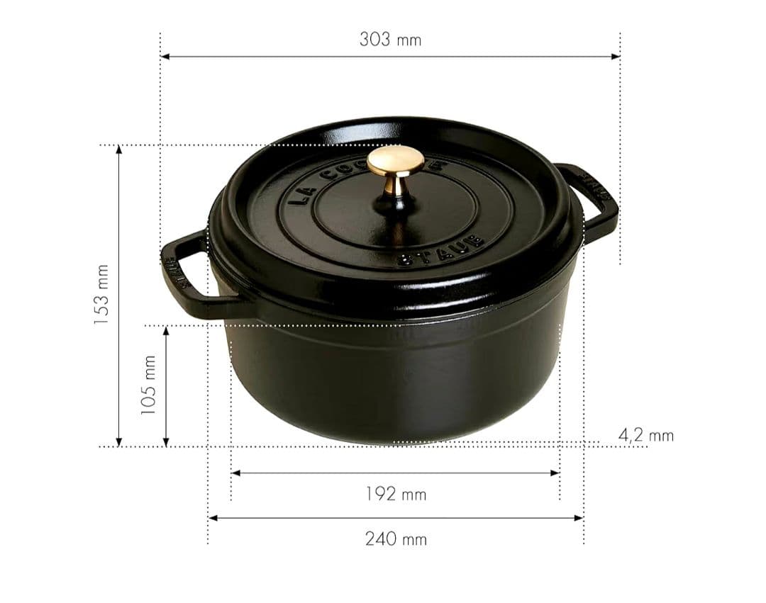 GAFASTAUB ピコ・ココットラウンド240㎜未使用級美品
