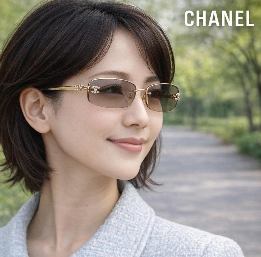❤️ CHANEL 4093-B リムレス サングラス ココマーク　シャネル
