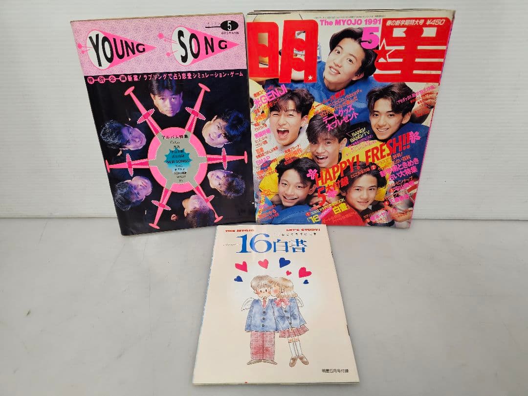 1991年１月号～12月号全巻コンプリートセット！明星 集英社/付録 ポスター付