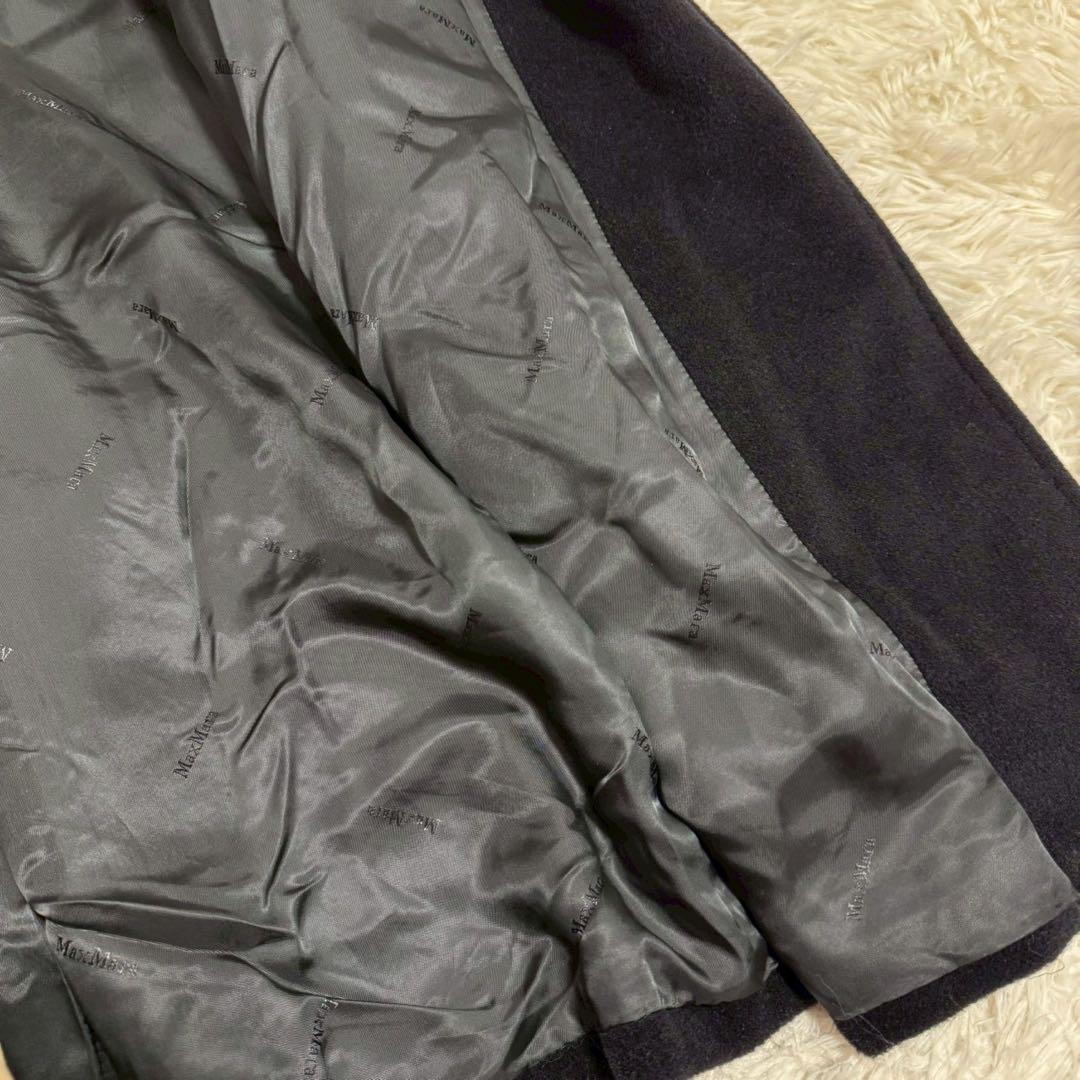 MaxMara ロングコート ブラック 42 キレイめ オフィス 上品 大人