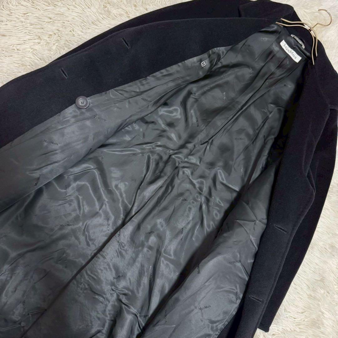 MaxMara ロングコート ブラック 42 キレイめ オフィス 上品 大人