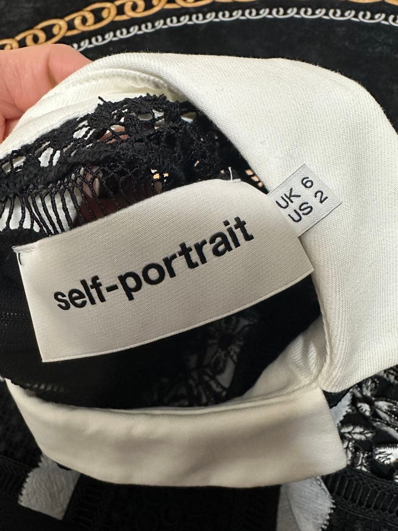 self-portrait ひざ丈ワンピース UK 6