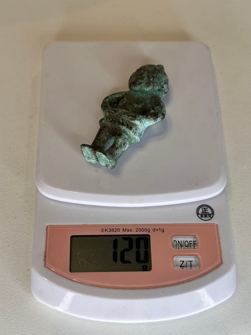 青銅製 人形型 置物 手のひらサイズ 古美術品 時代物