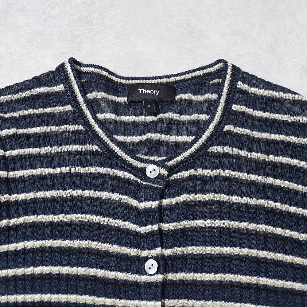 トップス 25SS Theory NEO SAG HARBOR CROP CARDI S