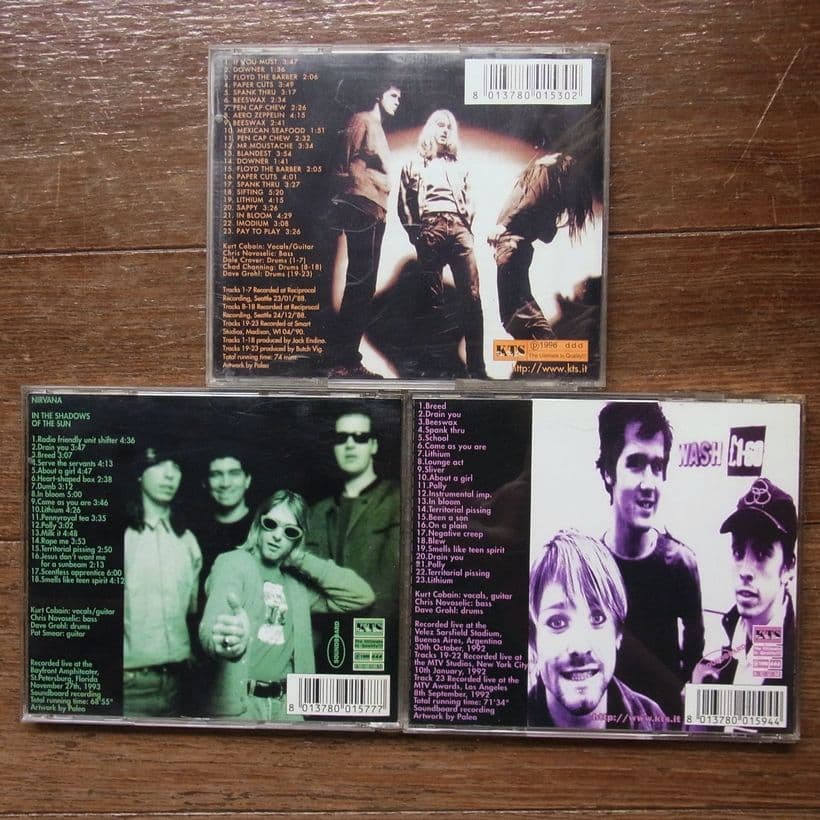 NIRVANA ライブ & デモ CD 3枚セット KTS ニルヴァーナ