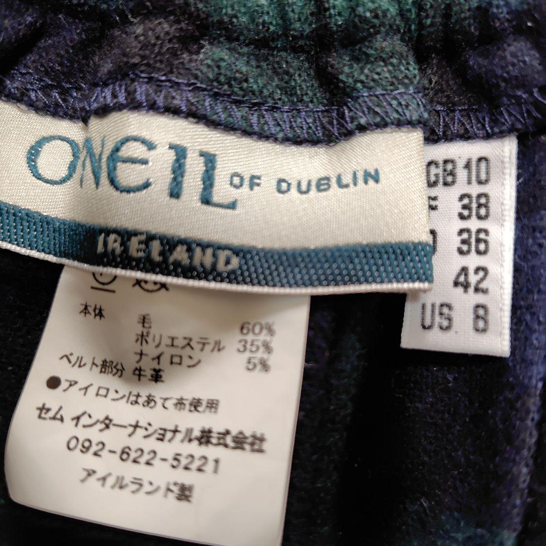 お値下げしました^_^O'Neill of Dublinブラックウォッチスカート