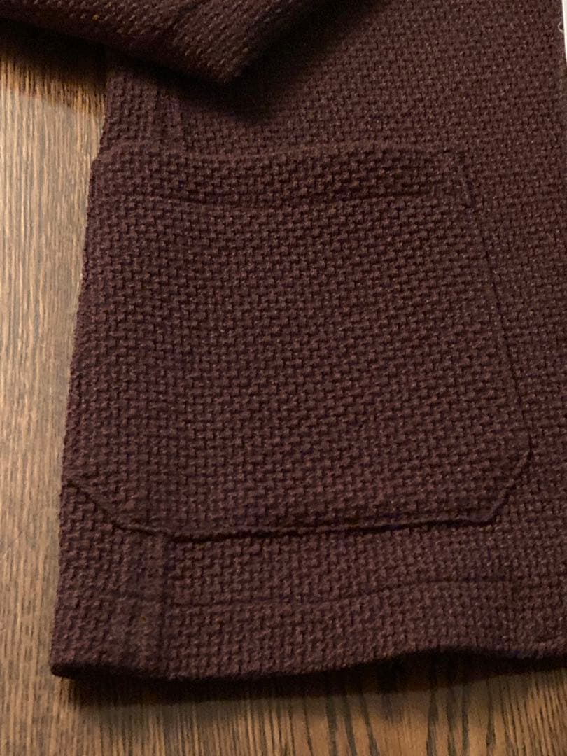 新品タグ付T-JACKET バーガンディジャケット made in italy