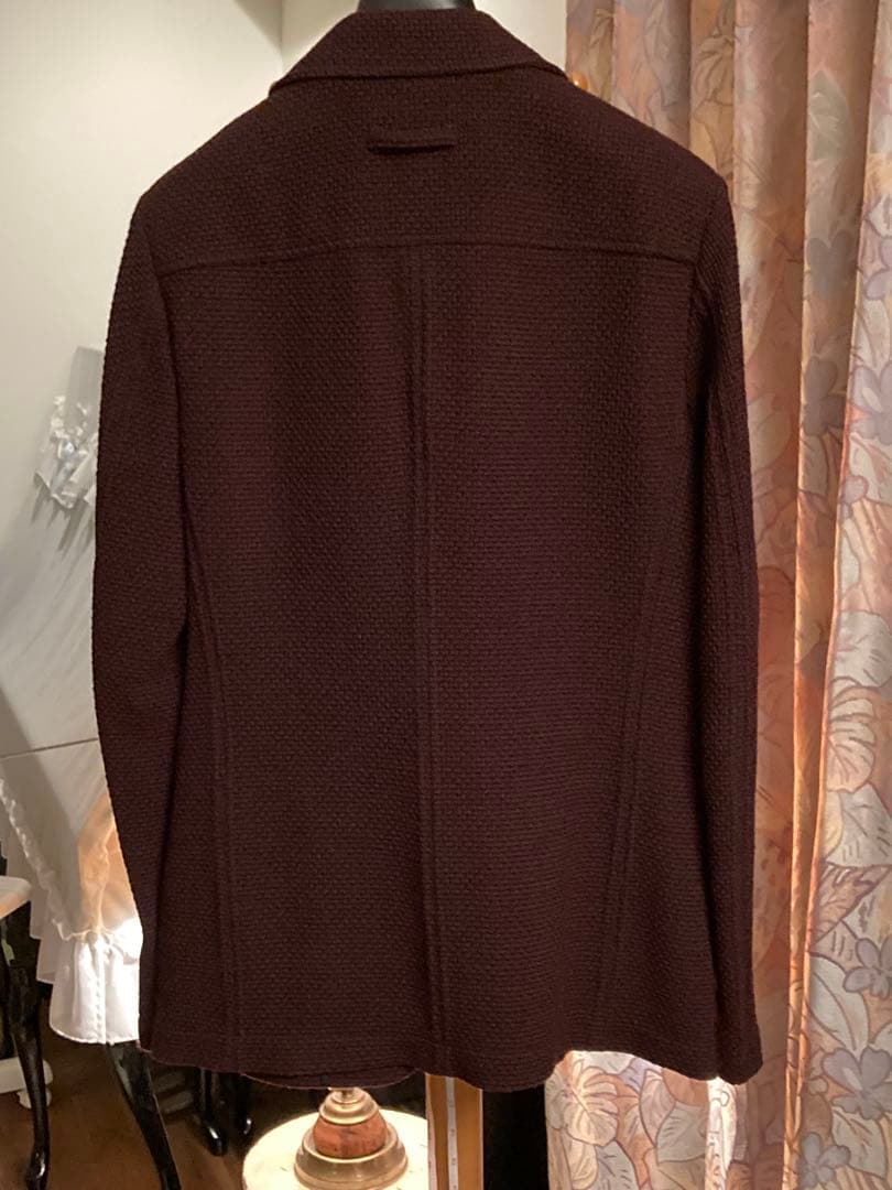 新品タグ付T-JACKET バーガンディジャケット made in italy
