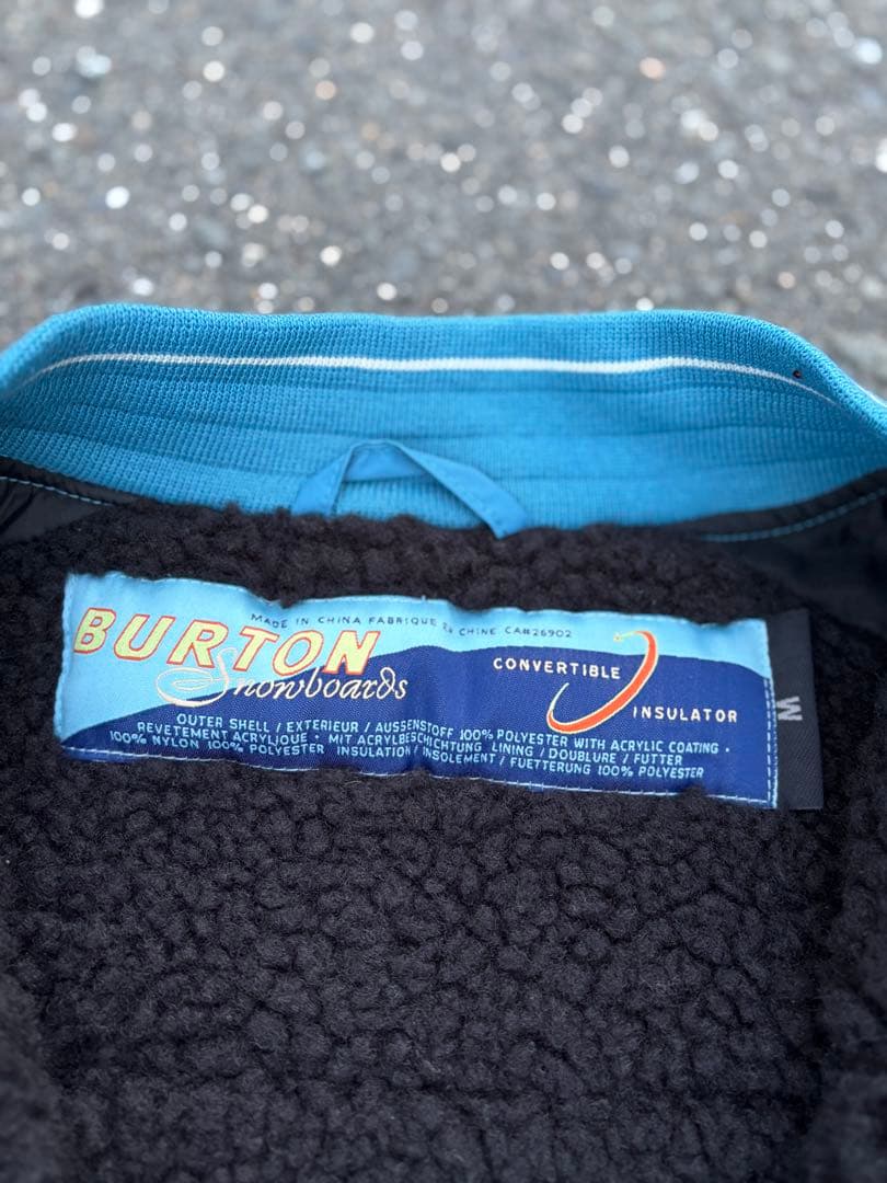 BURTON 90s フリースナイロンベスト　スノーボード