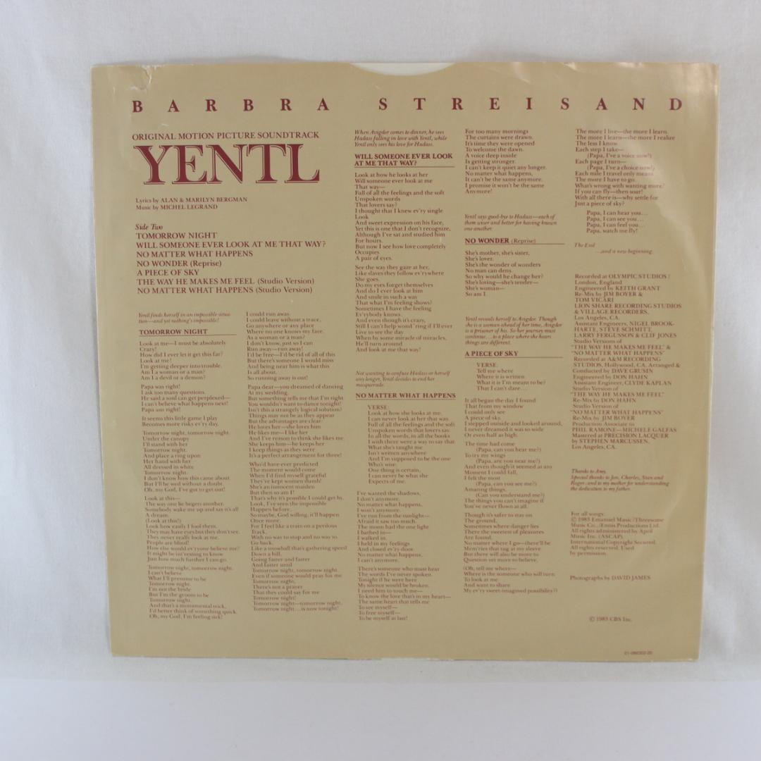 オランダ盤LP Barbra Streisand Yentl ステレオ