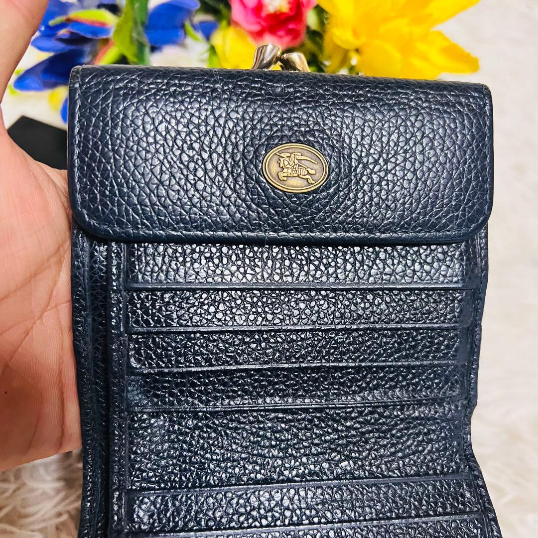 BURBERRY✨バーバリー✨財布✨ノバチェック✨がま口✨シャドーホース✨金具✨