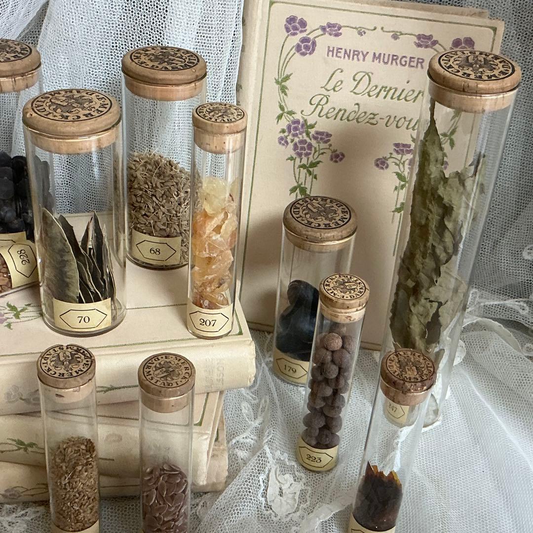 ドイツアンティーク　１２点　植物標本瓶　ボトル　ボタニカル　フランスアンティーク
