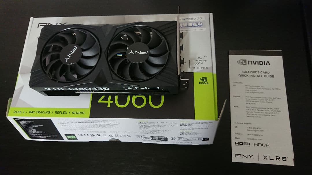 グラフィックボード・グラボ・ビデオカード PNY GeForce RTX 4060 8GB