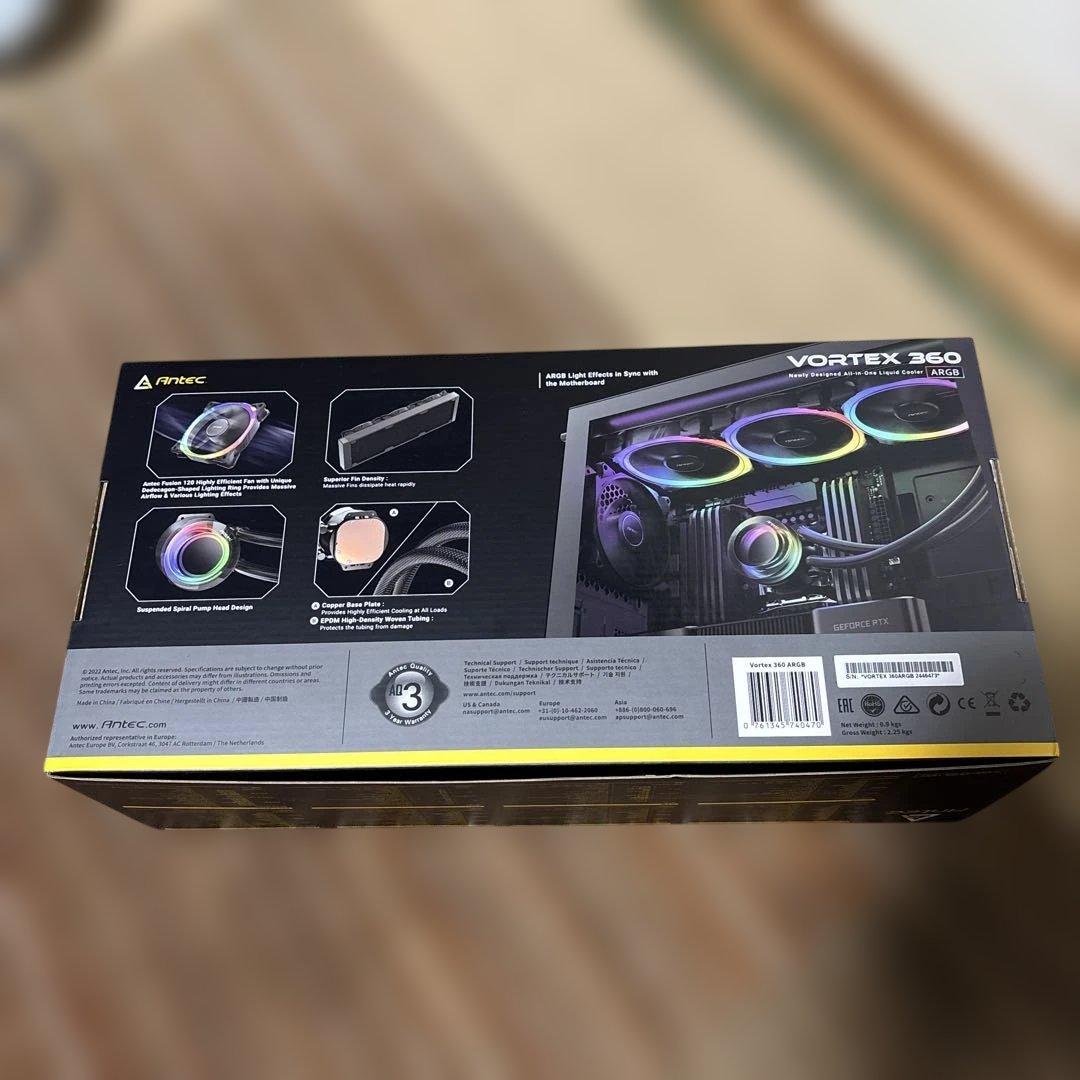 Antec Vortex 360 ARGB オールインワン液体クーラー