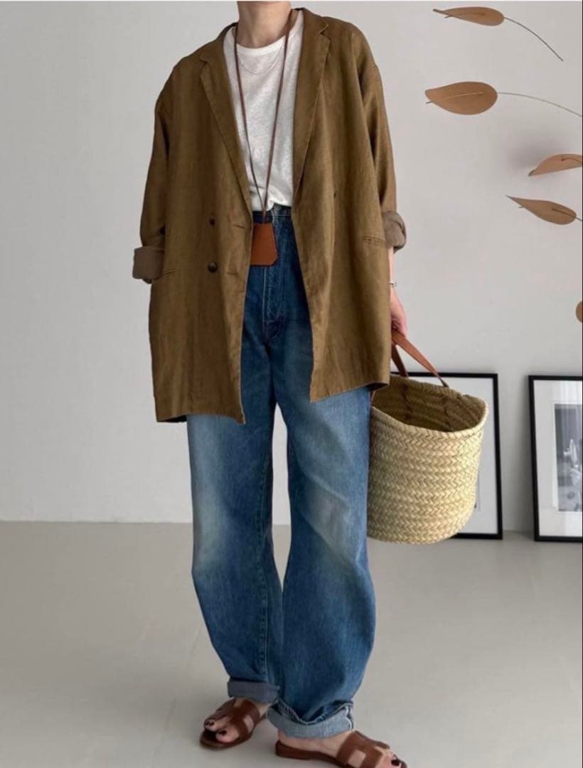 ARGUE MELLOW STRAIGHT DENIM カットソーセット