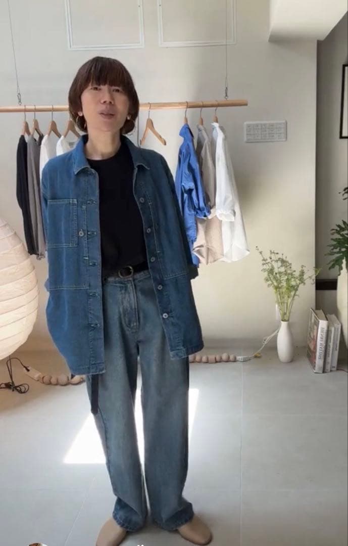 ARGUE MELLOW STRAIGHT DENIM カットソーセット