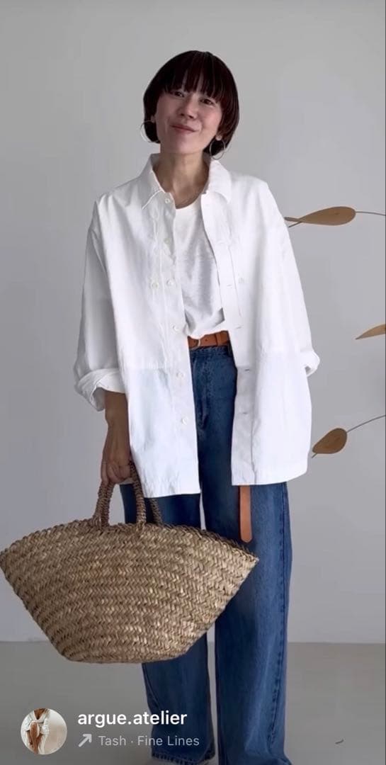 ARGUE MELLOW STRAIGHT DENIM カットソーセット