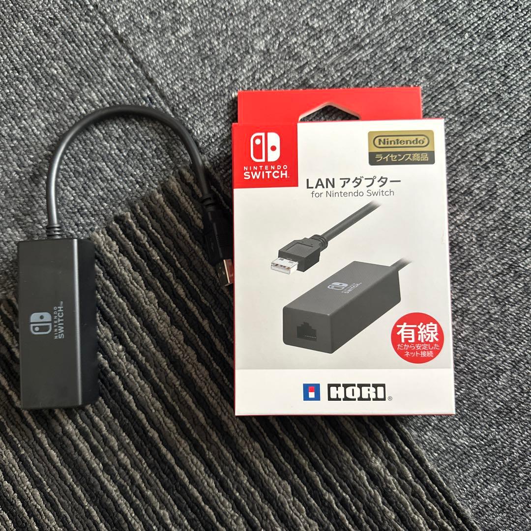 Nintendo Switch本体グレー•LANアダプター•microSDセット