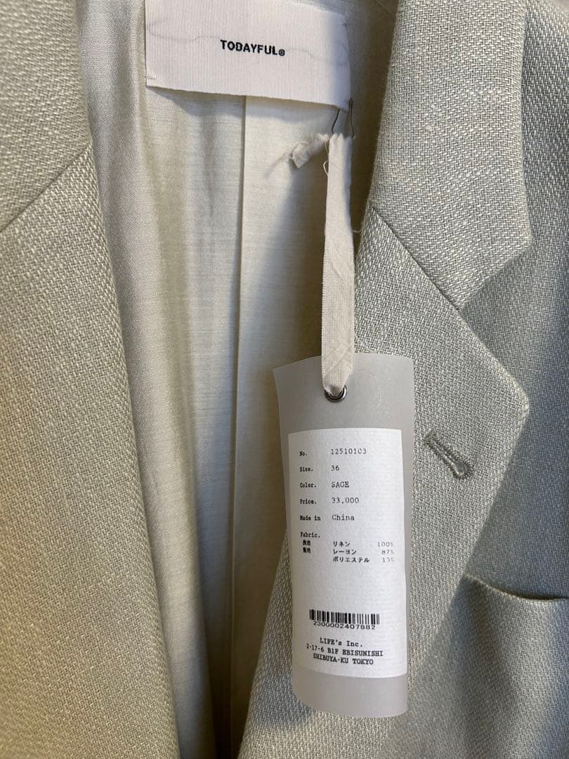 ジャケット・アウター TODAYFUL Boyfriend Linen Jacket