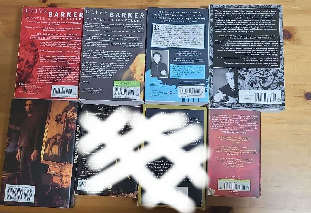 洋書 Clive Barker Set of 6