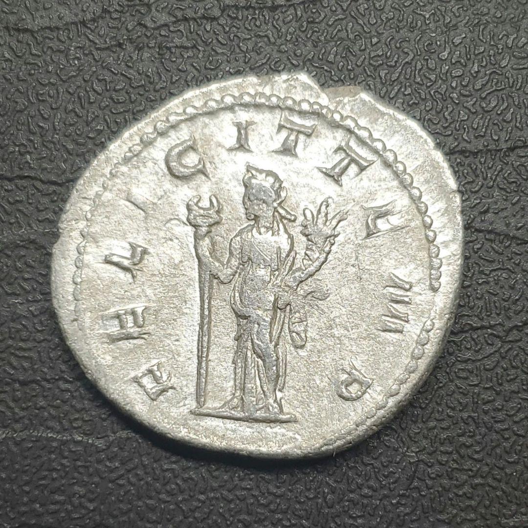 ローマ帝国 ゴルディアヌス三世 デナリウス銀貨 古代 