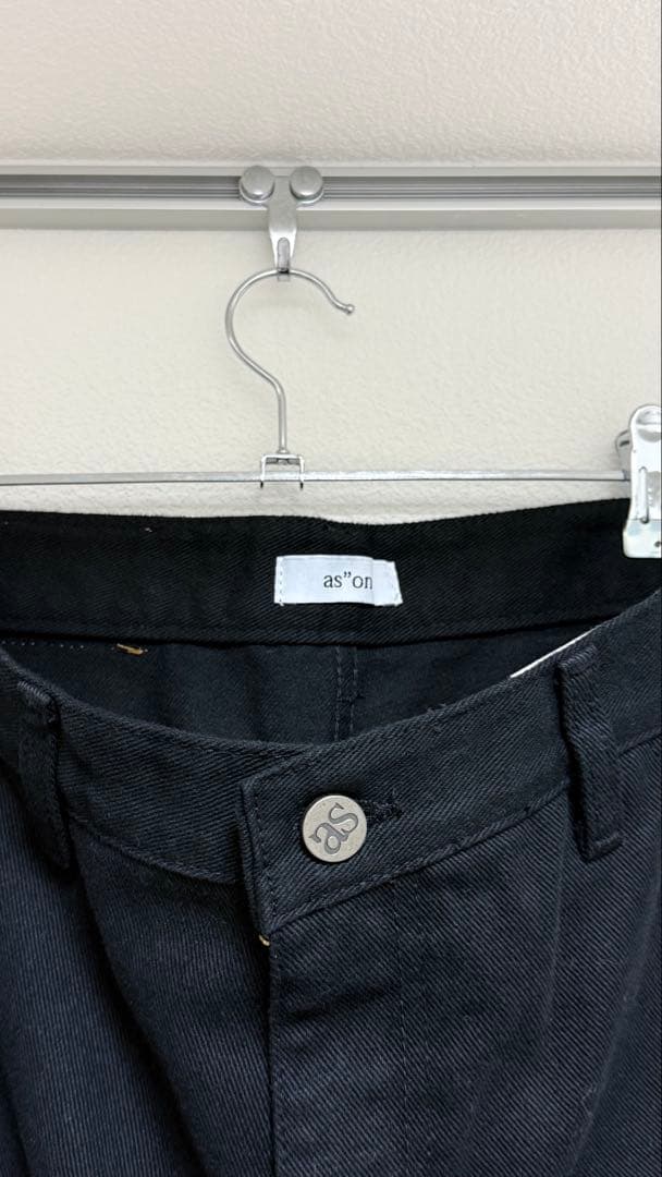 ASON スモッグワイドパンツ ブラック S