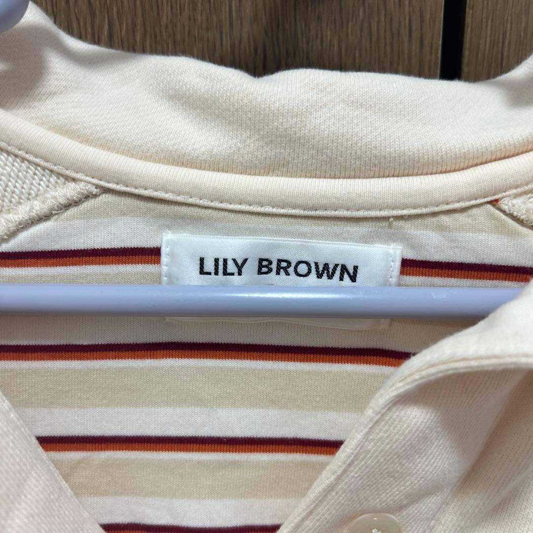 LILY BROWN lily bear ポロスウェット