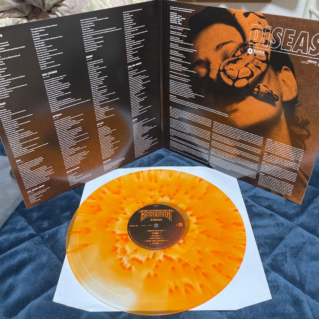 Beartooth Disease LPレコード オレンジスプラッタ