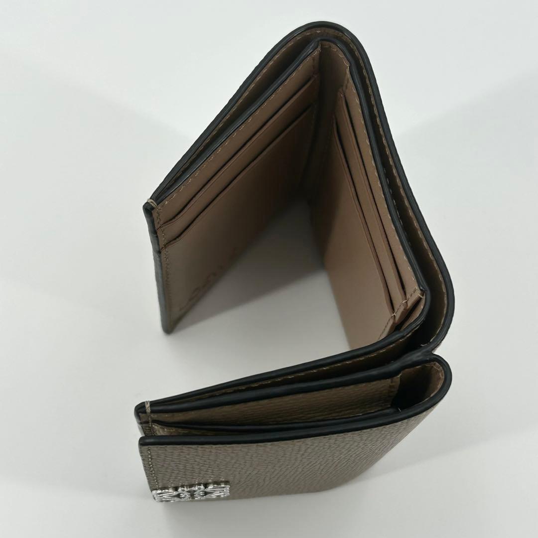 極美品✨LOEWE 折り財布 アナグラム トライフォールド レザー ベージュ