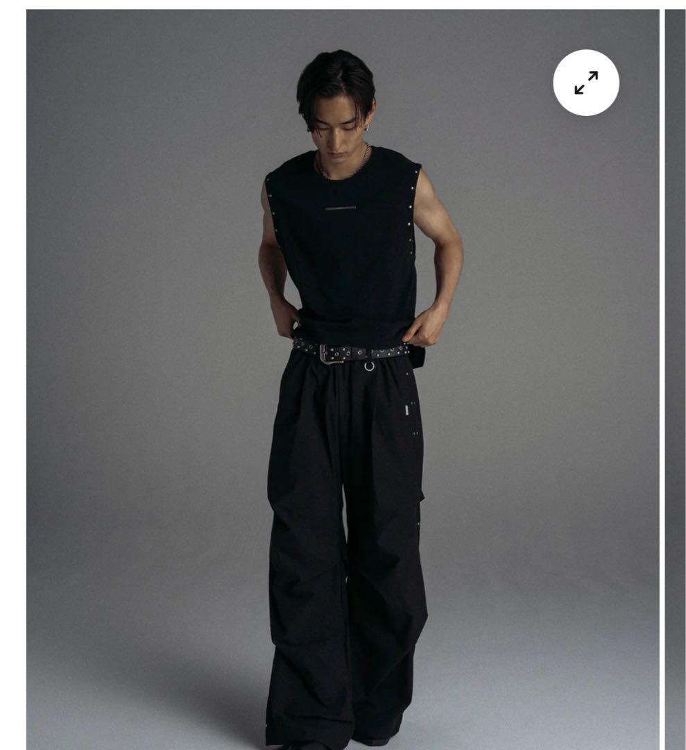 jentLouis ノースリーブ [Rivet Sleeveless Top)