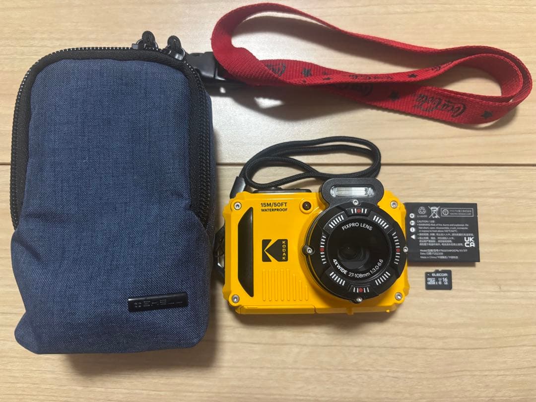 【稼働品】KODAK PIXPRO 防水デジカメ イエロー 極美品